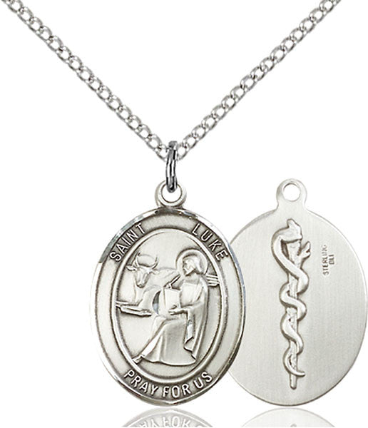 Sterling Silver St. Luke the Apostle / Doctor Pend