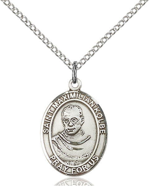 Sterling Silver St. Maximilian Kolbe Pendant