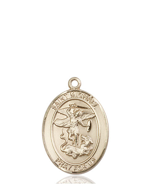 14kt Gold St. Michael the Archangel Medal