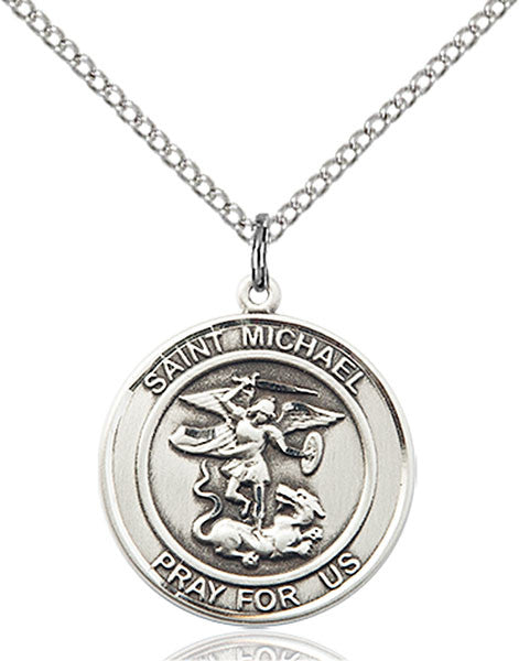 Sterling Silver St. Michael the Archangel Pendant