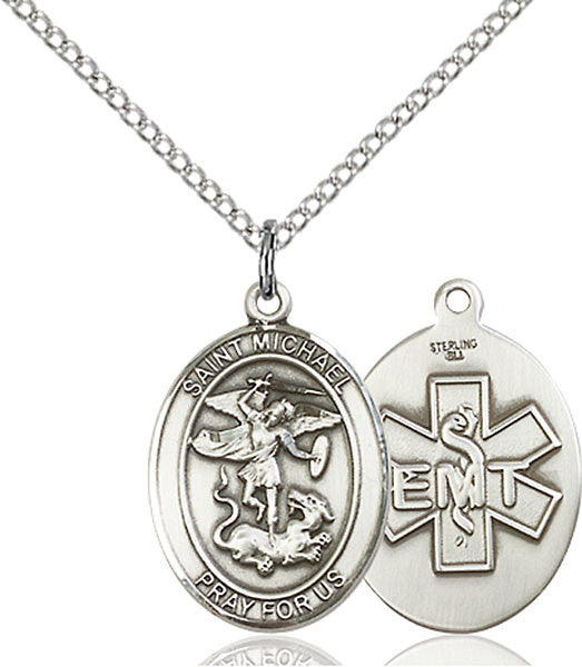 Sterling Silver St. Michael / Emt Pendant