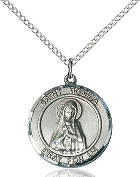 Sterling Silver St. Monica Pendant