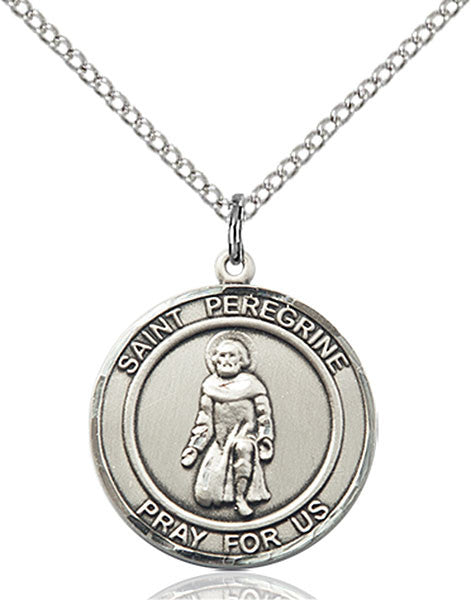 Sterling Silver St. Peregrine Pendant