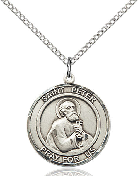 Sterling Silver St. Peter the Apostle Pendant