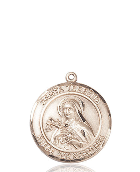 14kt Gold Santa Teresita Medal