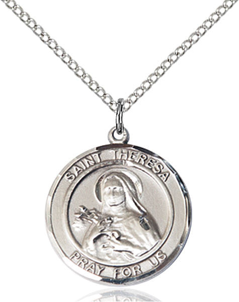 Sterling Silver St. Theresa Pendant