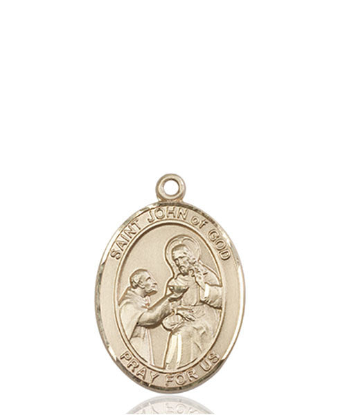 14kt Gold St. John of God Medal