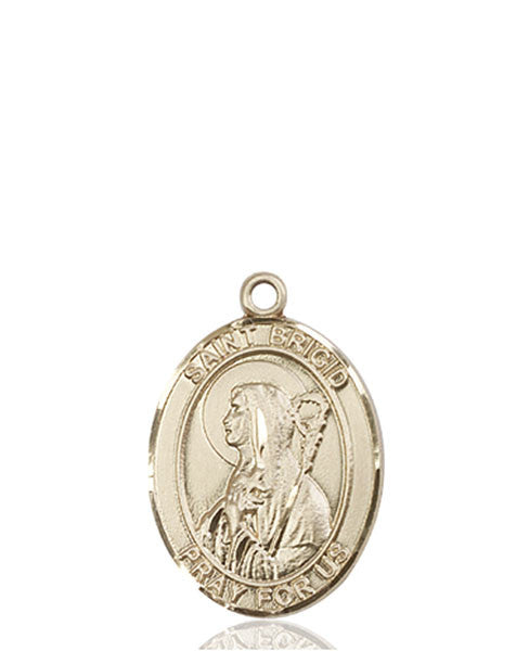 14kt Gold St. Brigid of Ireland Medal