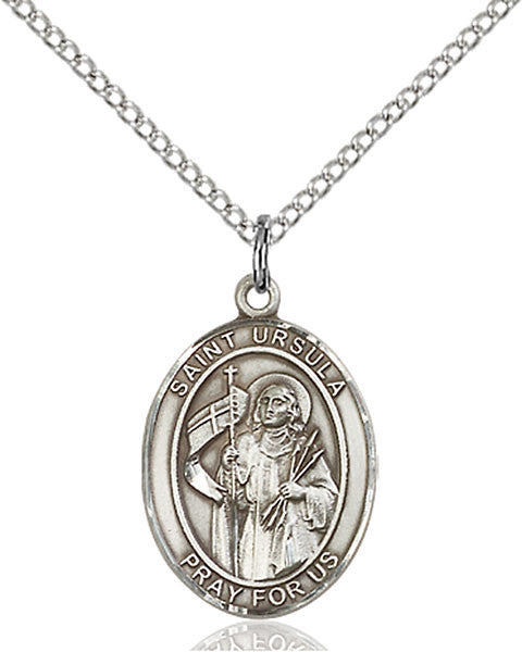 Sterling Silver St. Ursula Pendant