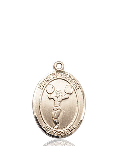 14kt Gold St. Sebastian/Cheerleading Medal