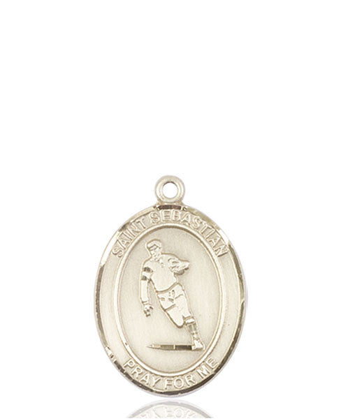 14kt Gold St. Sebastian / Rugby Medal