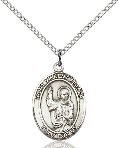 Sterling Silver St. Vincent Ferrer Pendant