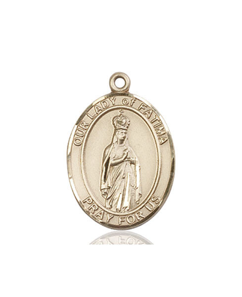 14kt Gold O/L of Fatima Medal