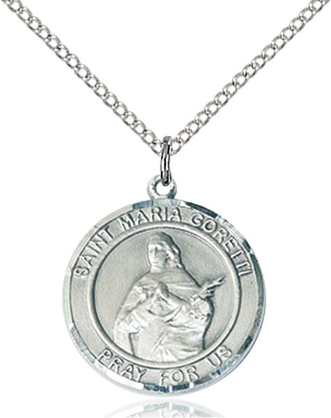 Sterling Silver St. Maria Goretti Pendant