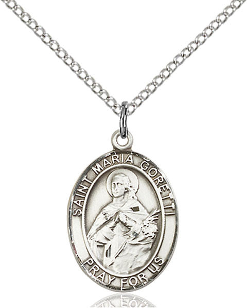 Sterling Silver St. Maria Goretti Pendant