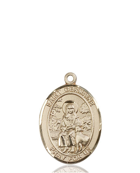 14kt Gold St. Germaine Cousin Medal