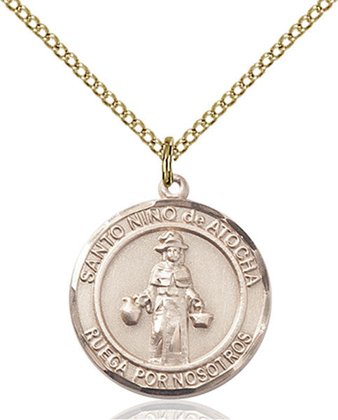 Gold Filled Nino de Atocha Pendant