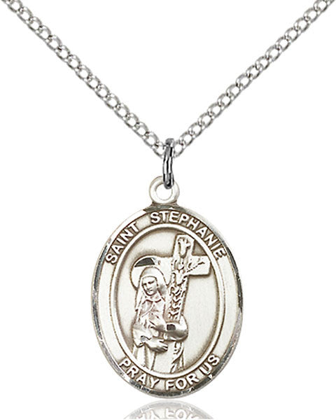 Sterling Silver St. Stephanie Pendant