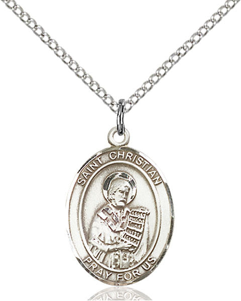 Sterling Silver St. Christian Demosthenes Pendant