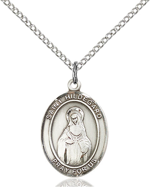 Sterling Silver St. Hildegard Von Bingen Pendant