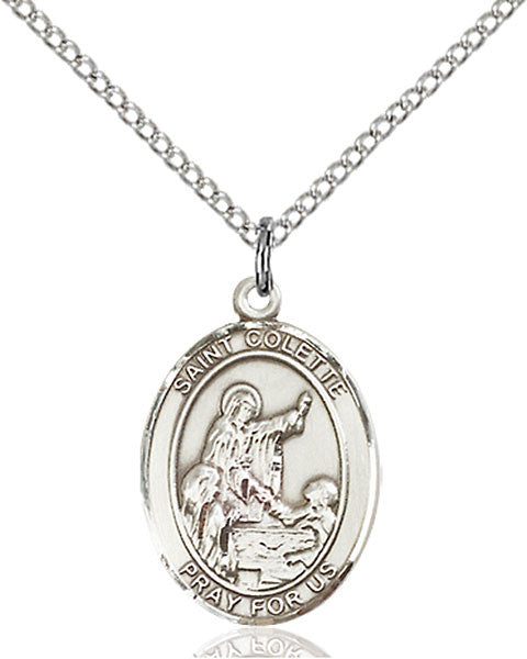 Sterling Silver St. Colette Pendant