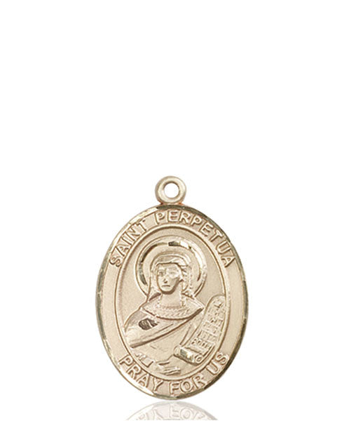 14kt Gold St. Perpetua Medal