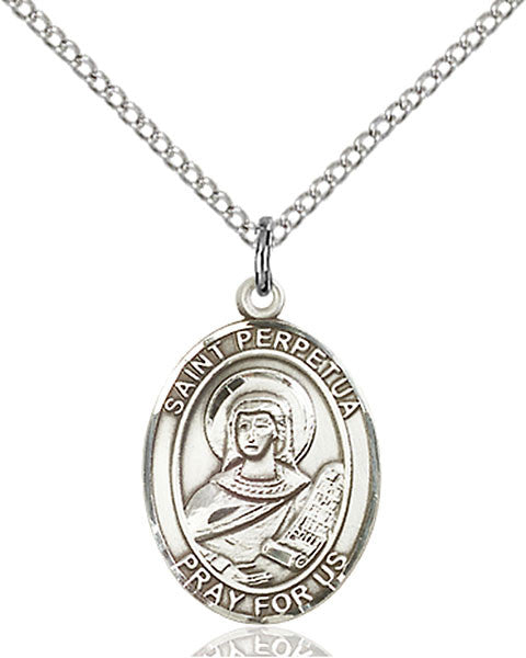 Sterling Silver St. Perpetua Pendant