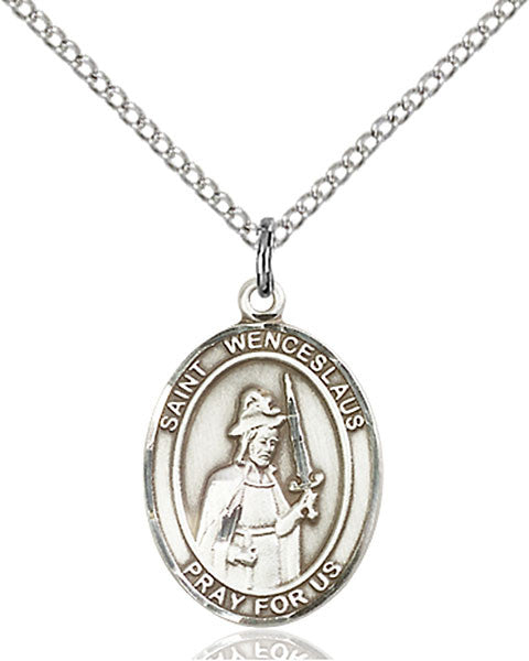 Sterling Silver St. Wenceslaus Pendant