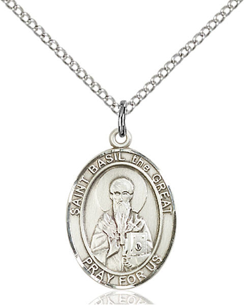 Sterling Silver St. Basil the Great Pendant