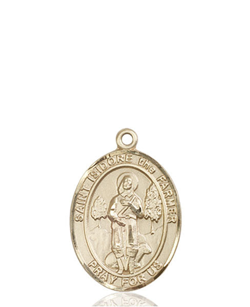 14kt Gold St. Isidore the Farmer Medal