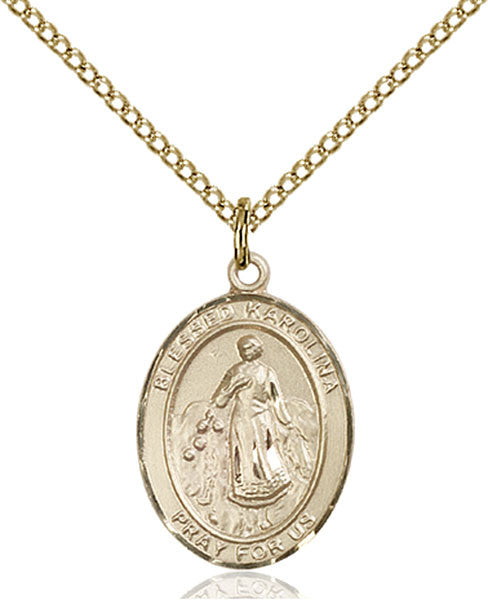 Gold Filled Blessed Karolina Kozkowna Pendant