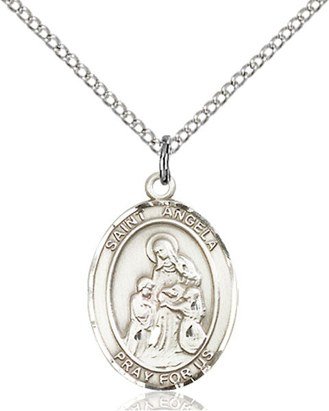 Sterling Silver St. Angela Merici Pendant