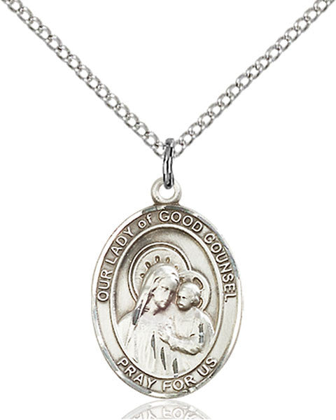 Sterling Silver O/L of Good Counsel Pendant