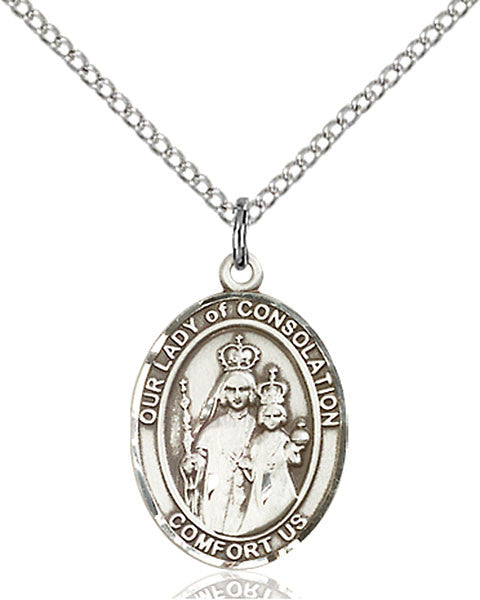 Sterling Silver O/L of Consolation Pendant