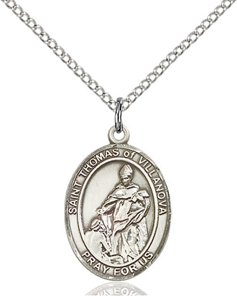 Sterling Silver St. Thomas of Villanova Pendant