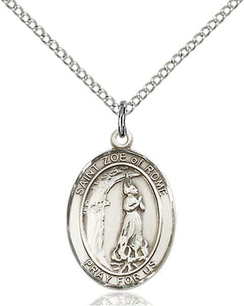 Sterling Silver St. Zoe of Rome Pendant