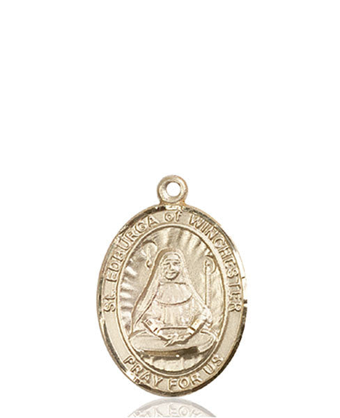 Medalla de oro de 14 kt St. Edburga de Winchester