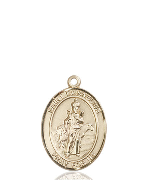 Medalla de San Cornelio en oro de 14kt