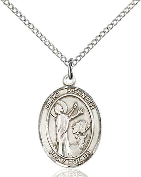 Sterling Silver St. Kenneth Pendant