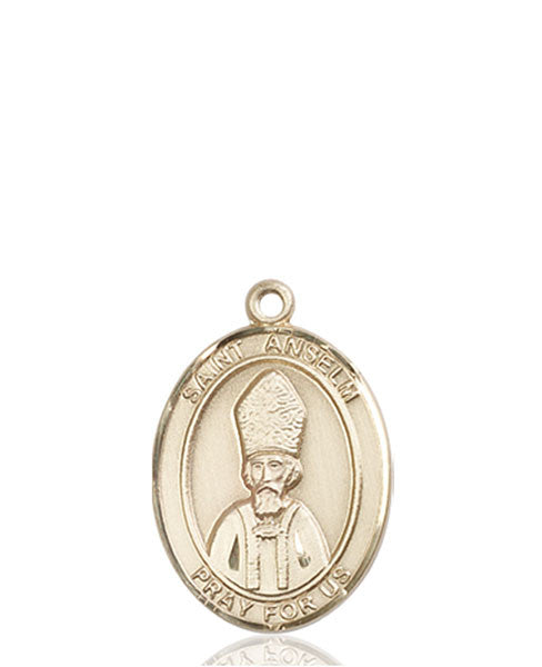 14kt Gold St. Anselm of Canterbury Medal