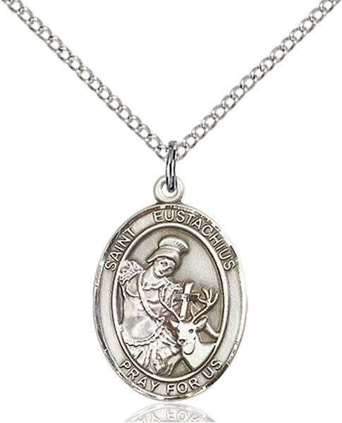 Sterling Silver St. Eustachius Pendant