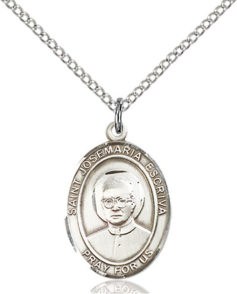 Sterling Silver St. Josemaria Escriva Pendant