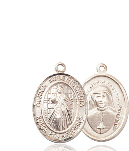 14kt Gold Divina Misericordia Medal