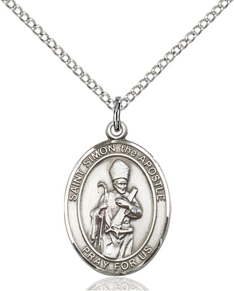 Sterling Silver St. Simon Pendant