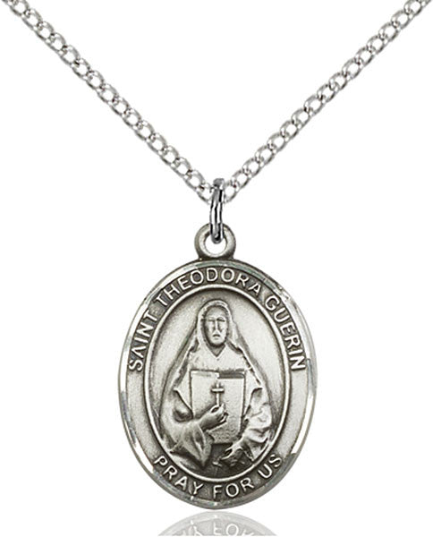 Sterling Silver St. Theodore Guerin Pendant