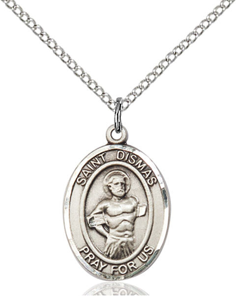 Sterling Silver St. Dismas Pendant