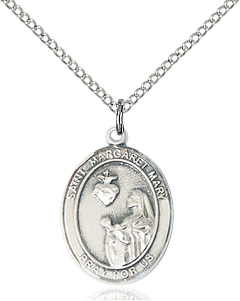 Sterling Silver St. Margaret Mary Alacoque Pendant