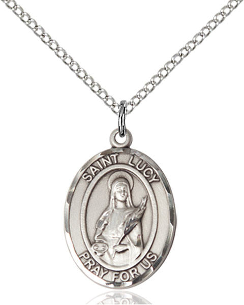 Sterling Silver St. Lucy Pendant