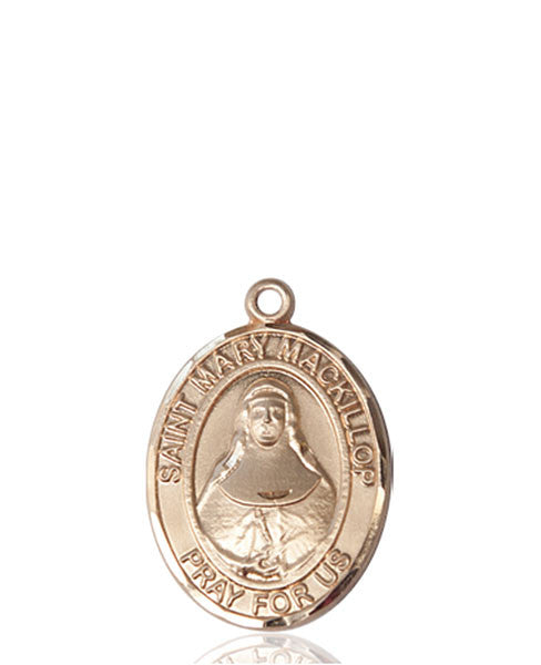 Medalla St. Mary Mackillop de oro de 14 kt