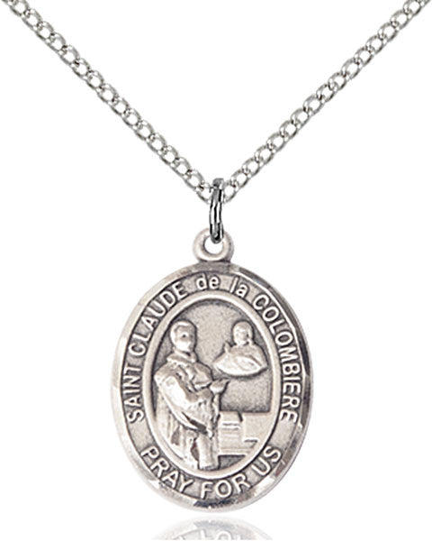 Sterling Silver St. Claude de la Colombiere Pendant